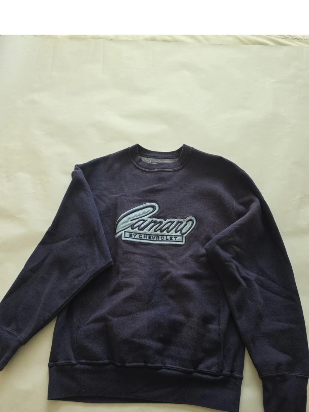 Steve & Barry's Navy Crewneck Sweatshirt with Light Blue Camero Logo